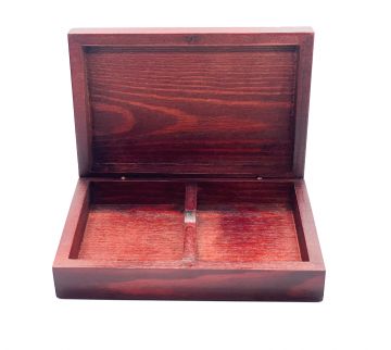 Mahogany Card Box - 2 Deck